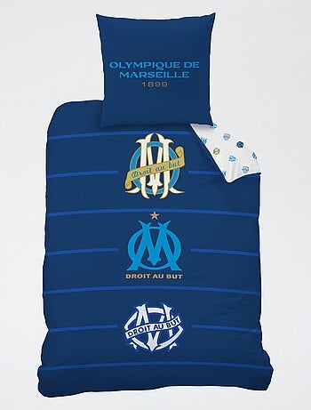 2-delige 1-persoons beddengoedset 'Olympique de Marseille': dekbedovertrek + kussensloop