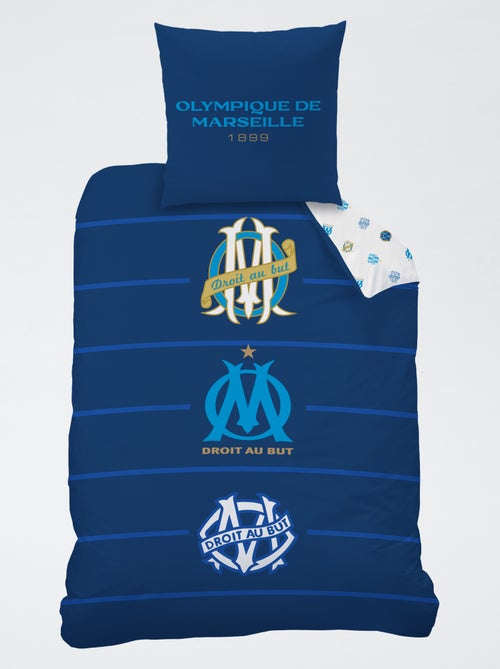 2-delige 1-persoons beddengoedset 'Olympique de Marseille': dekbedovertrek + kussensloop - Kiabi 2-delige 1-persoons beddengoedset 'Olympique de Marseille': dekbedovertrek + kussensloop - Kiabi