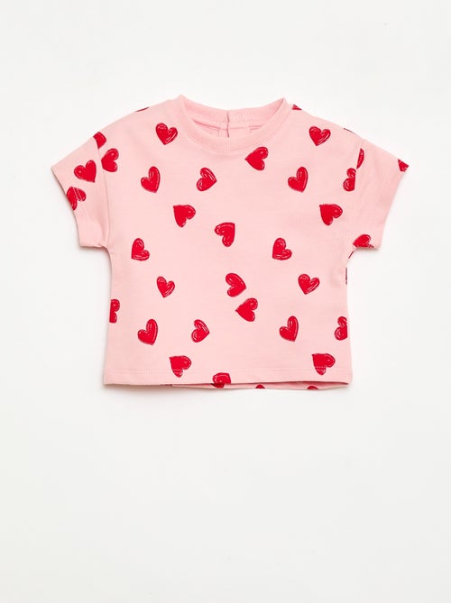 2-delige bedrukte set short + T-shirt - Kiabi