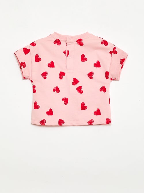 2-delige bedrukte set short + T-shirt - Kiabi