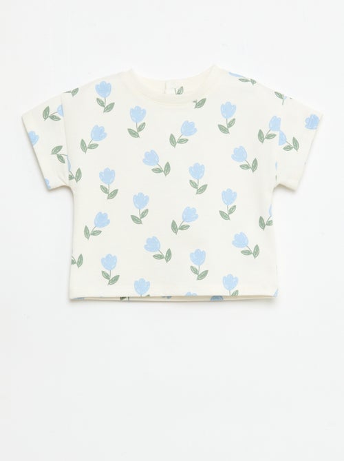 2-delige bedrukte set short + T-shirt - Kiabi