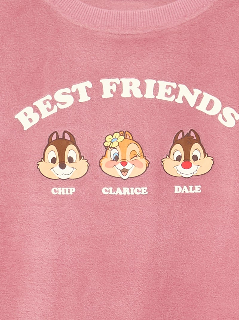 2-delige Disney-pyjama - Sweater + broek Rose - Kiabi