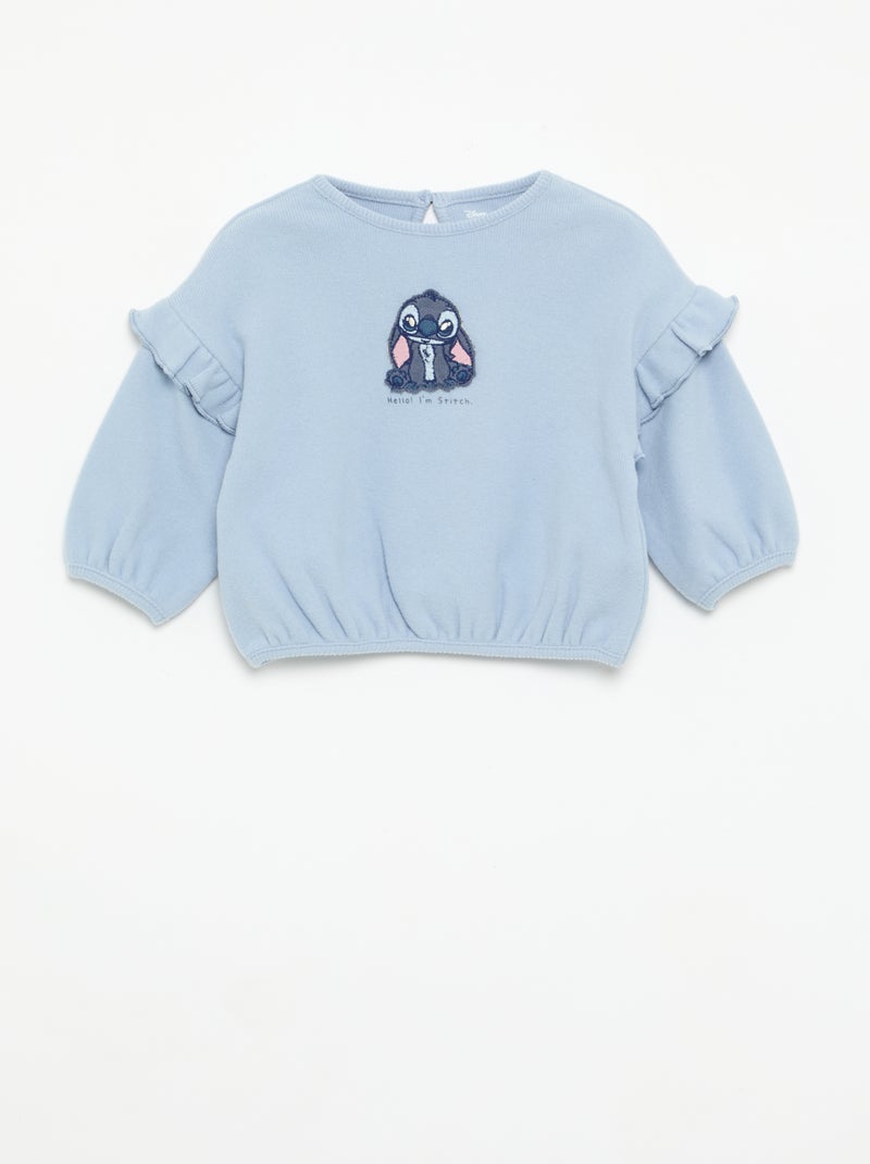 2-delige 'Disney' set - Sweater met ruches + legging Blauw - Kiabi
