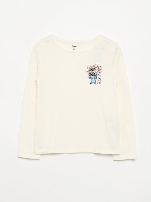 2-delige 'Disney' Stitch' set - tuinjurk + T-shirt met lange mouwen - Kiabi