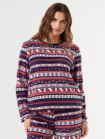2-delige fleece pyjamaset