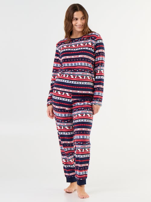 2-delige fleece pyjamaset - Kiabi 2-delige fleece pyjamaset - Kiabi