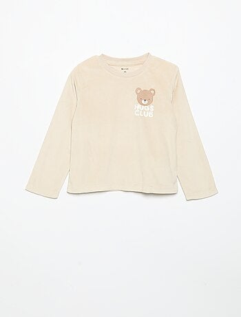2-delige fleece pyjamaset met geanimeerde capuchon