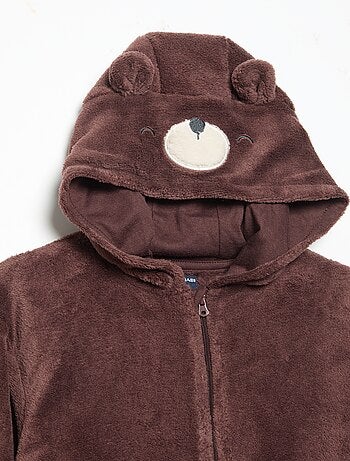 2-delige fleece pyjamaset met geanimeerde capuchon