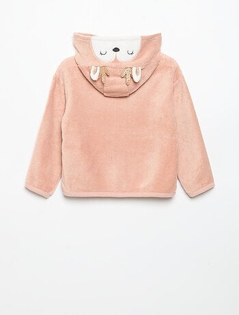 2-delige fleece pyjamaset met geanimeerde capuchon