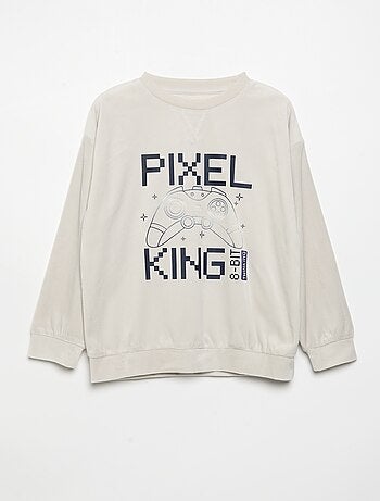 2-delige fleecepyjama - sweatshirt en broek