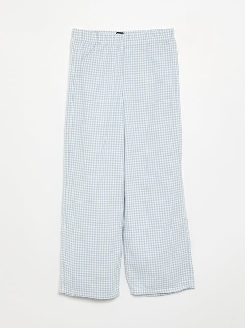 2-delige geruite pyjamaset - Kiabi