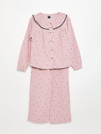 2-delige geruite pyjamaset