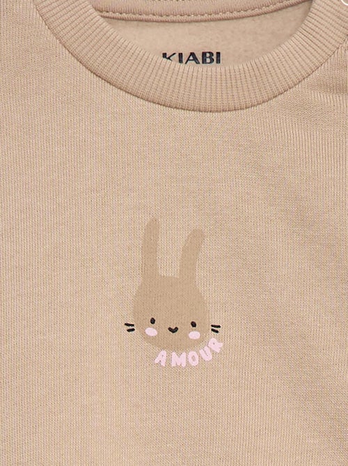 2-delige jogging set met sweat met volant + broek - Kiabi