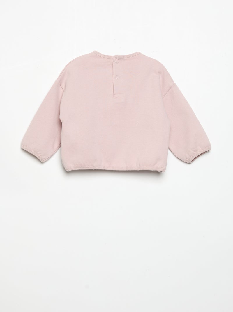 2-delige joggingset - Sweater + broek Paars - Kiabi