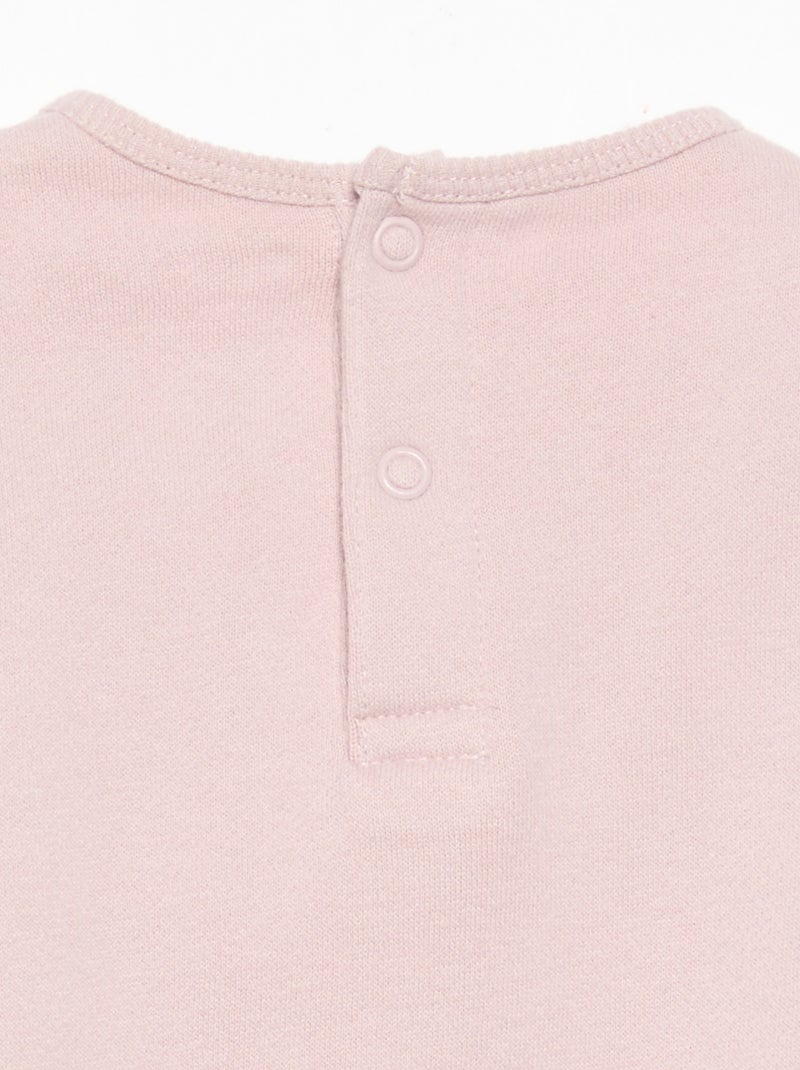 2-delige joggingset - Sweater + broek Paars - Kiabi