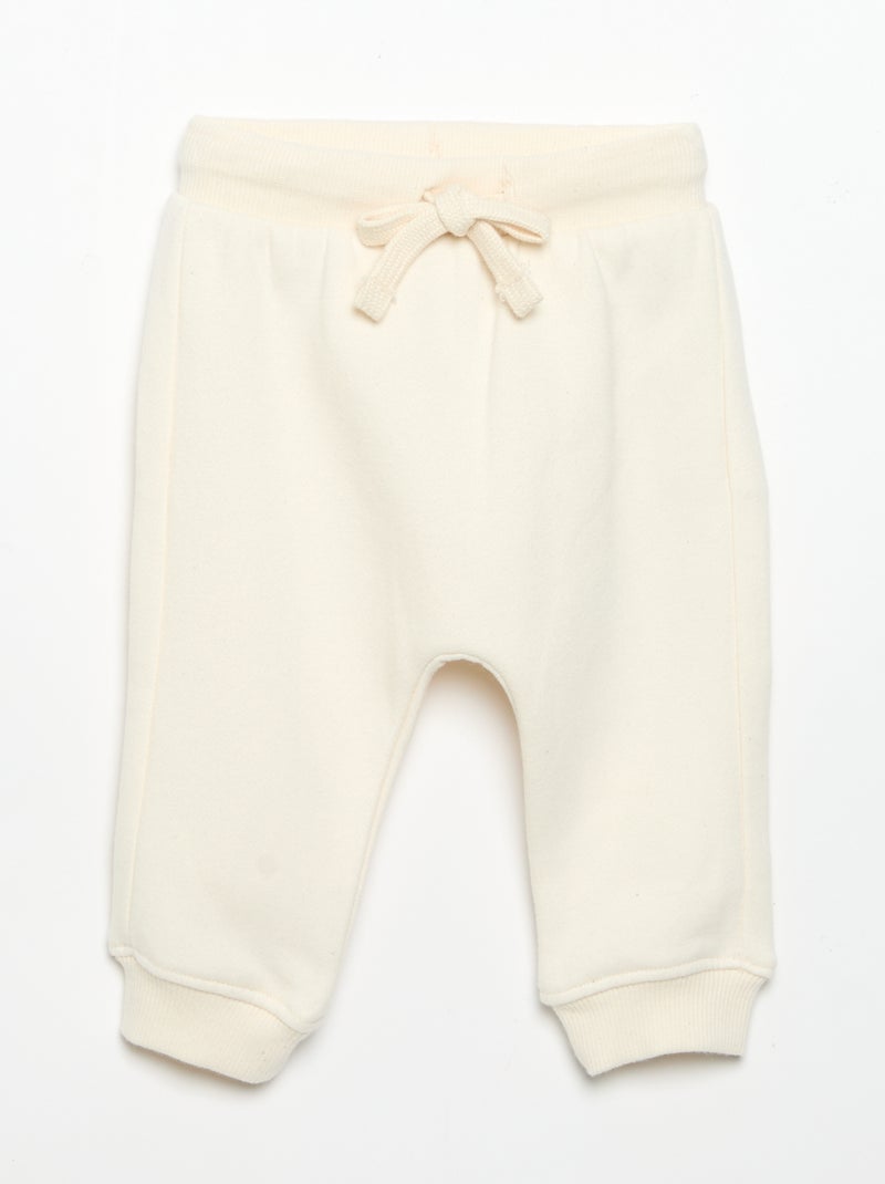 2-delige joggingset - Sweater + broek Wit - Kiabi