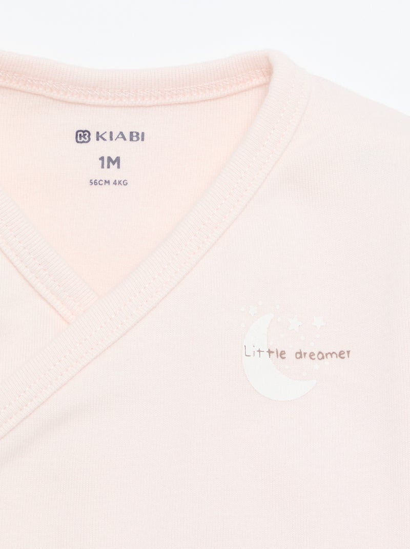 2-delige katoenen pyjamaset Rose - Kiabi