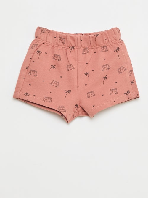 2-delige katoenen set: T-shirt + short - Kiabi