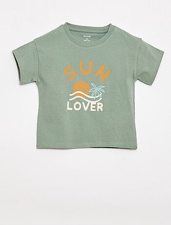 2-delige katoenen set: T-shirt + short