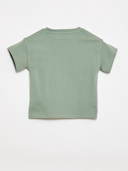 2-delige katoenen set: T-shirt + short - Kiabi