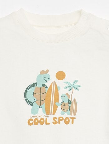 2-delige katoenen set: T-shirt + short