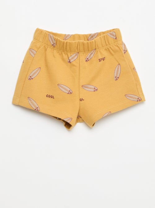 2-delige katoenen set: T-shirt + short - Kiabi