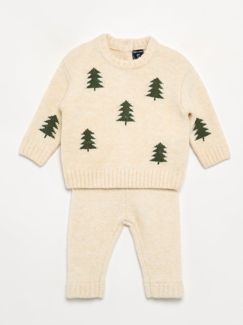 2-delige Kerstset - Trui + legging - Kiabi