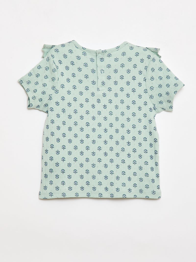 2-delige korte pyjama Groen - Kiabi