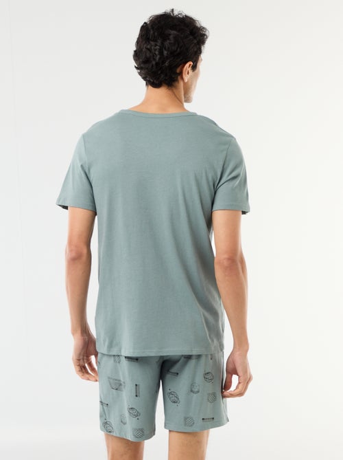 2-delige korte pyjamaset - T-shirt + short - Kiabi