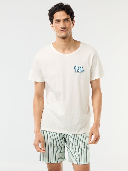 2-delige korte pyjamaset - T-shirt + short - Kiabi