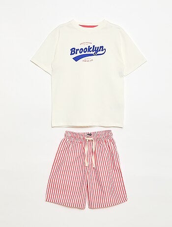 2-delige korte pyjamaset - T-shirt + short
