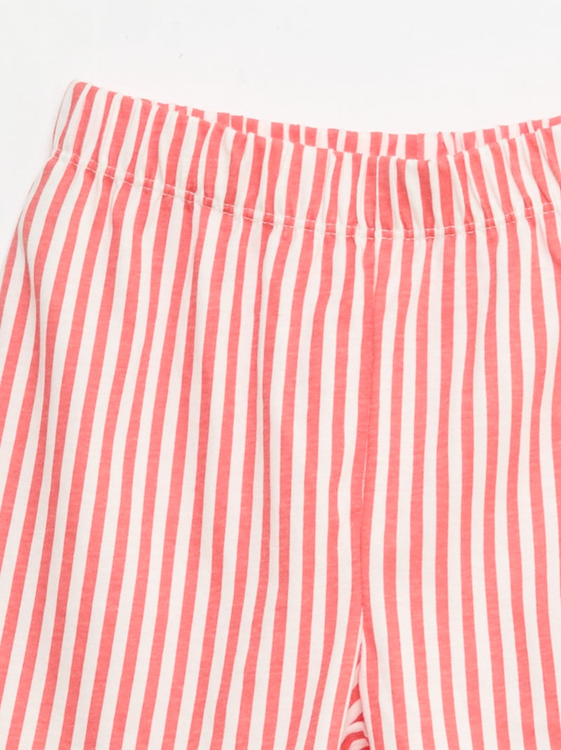 2-delige korte pyjamaset met T-shirt en short Rood - Kiabi