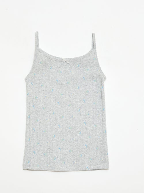 2-delige korte pyjamaset met topje en short met print - Kiabi