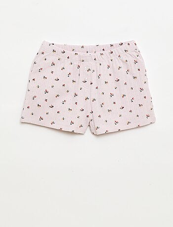 2-delige korte pyjamaset met topje en short met print