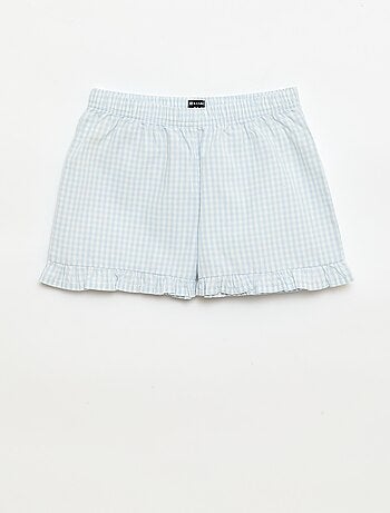 2-delige korte pyjamaset met vichyruit