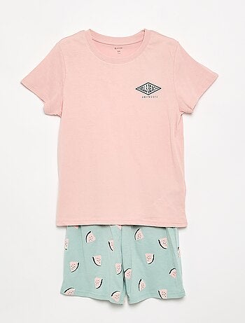 2-delige korte pyjamaset short + T-shirt