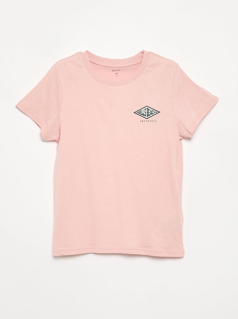 2-delige korte pyjamaset short + T-shirt Rose - Kiabi