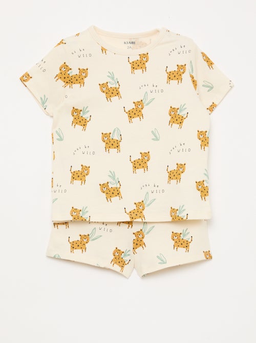 2-delige korte pyjamaset T-shirt + short - Kiabi