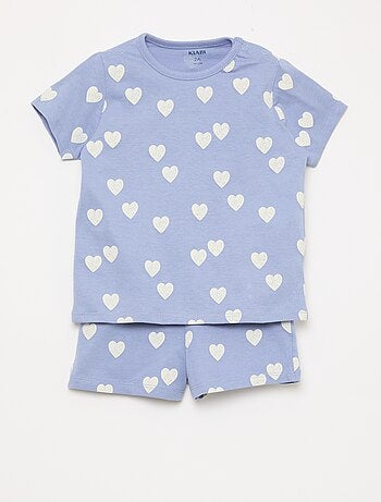 2-delige korte pyjamaset T-shirt + short