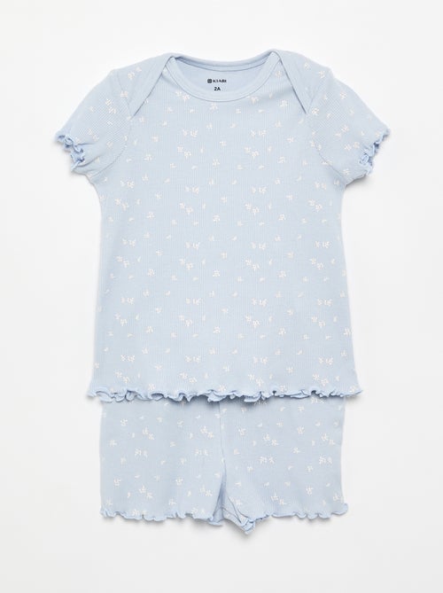 2-delige korte pyjamaset T-shirt + short - Kiabi