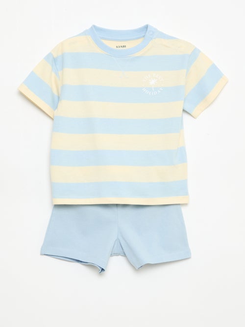 2-delige korte pyjamaset T-shirt + short - Kiabi