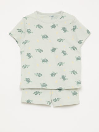 2-delige korte pyjamaset T-shirt + short