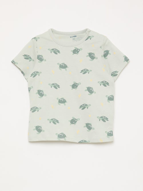 2-delige korte pyjamaset T-shirt + short - Kiabi