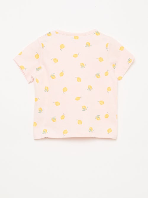 2-delige korte pyjamaset T-shirt + short - Kiabi