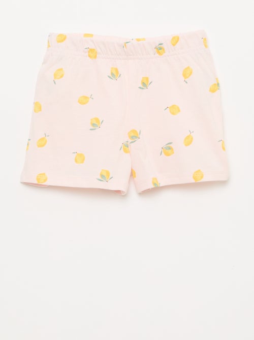 2-delige korte pyjamaset T-shirt + short - Kiabi