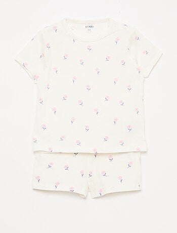 2-delige korte pyjamaset T-shirt + short