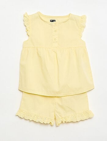 2-delige korte pyjamaset: topje en short