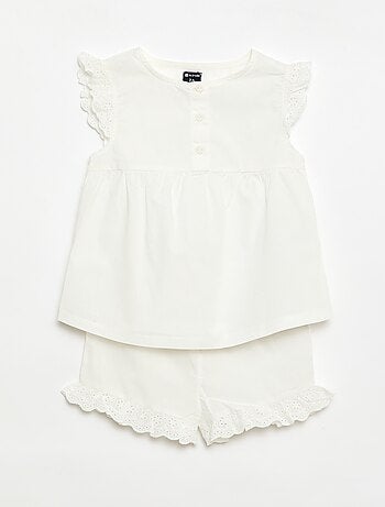 2-delige korte pyjamaset: topje en short