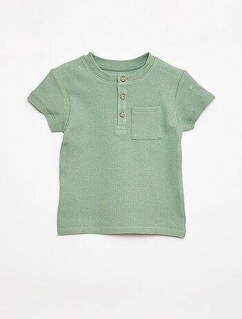 2-delige korte pyjamaset van ribtricot