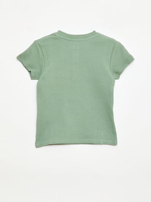 2-delige korte pyjamaset van ribtricot - Kiabi